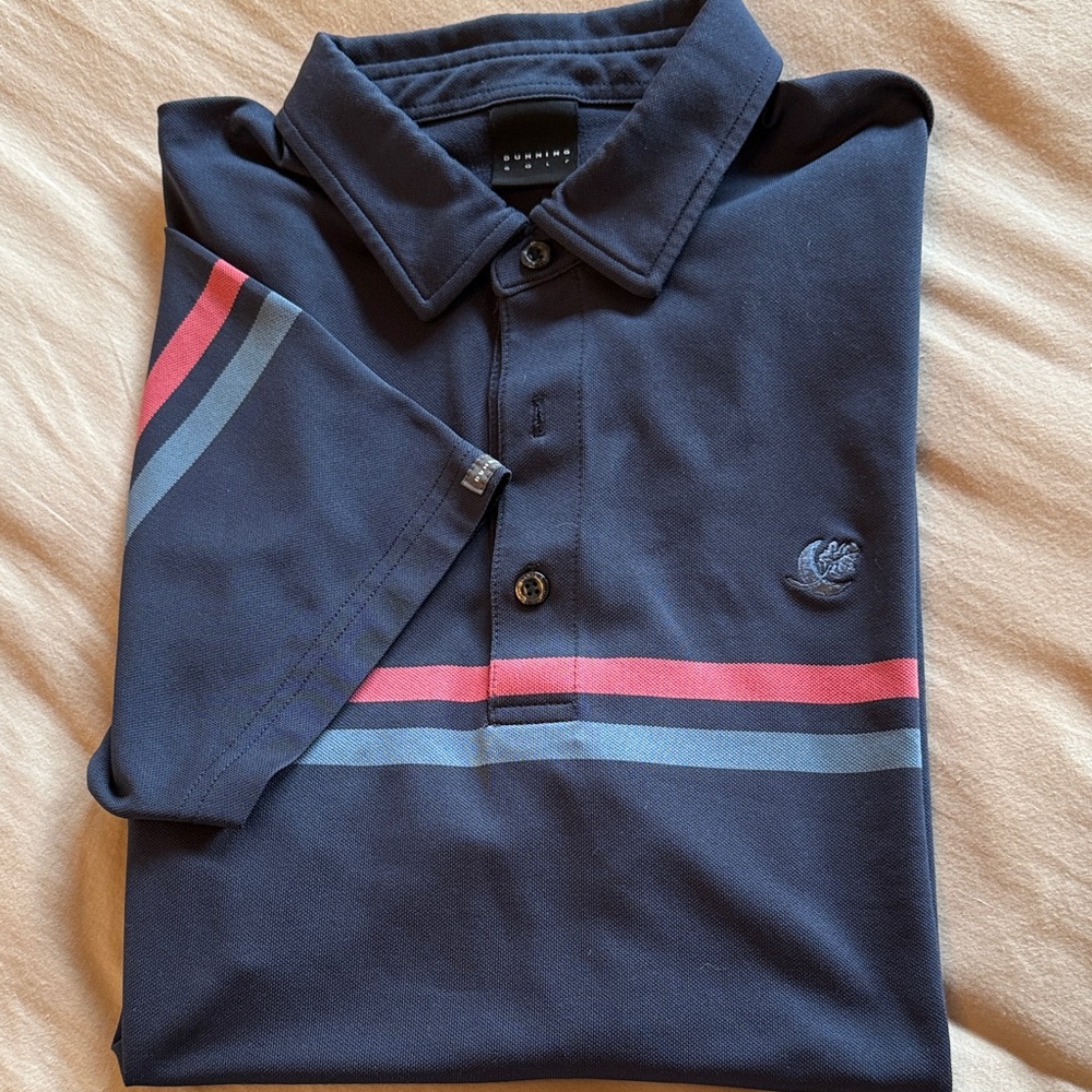 Classic Navy Polo with Stripes - Mayacama Golf Club logo